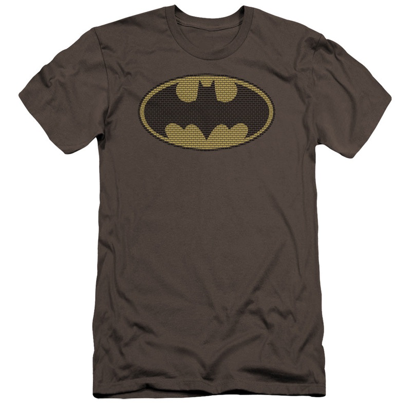 Batman - Little Logos-premuim Canvas Adult Slim Fit 30/1 - Charcoal