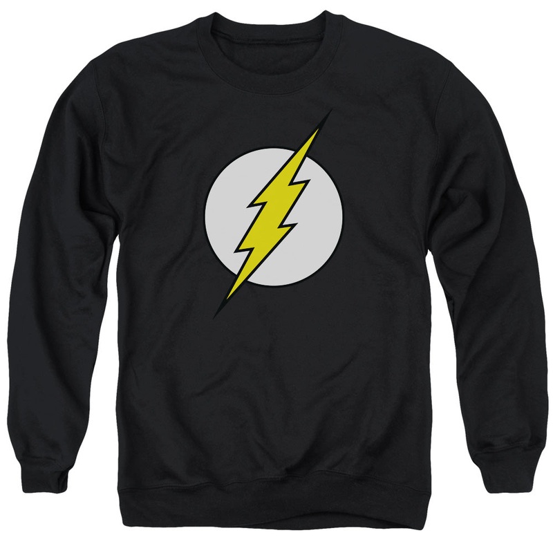 Dc Flash - Fl Classic - Adult Crewneck Sweatshirt - Black