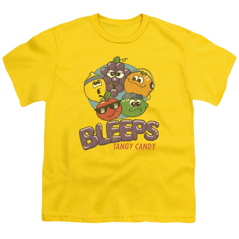 Dubble Bubble - Bleeps - Short Sleeve Youth 18/1 - Yellow T-shirt