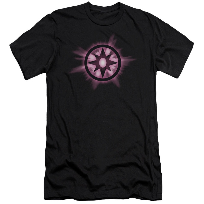 Green Lantern - Sapphire Glow-premuim Canvas Adult Slim Fit 30/1 - Black