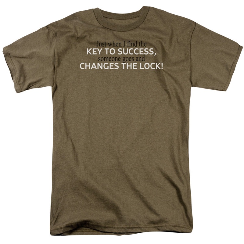Key To Success - Short Sleeve Adult 18 - 1 - Safari Green T-shirt