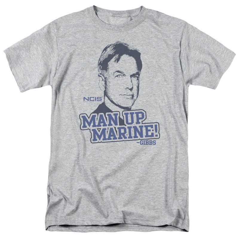 Ncis - Man Up - Short Sleeve Adult 18/1 - Athletic Heather T-shirt