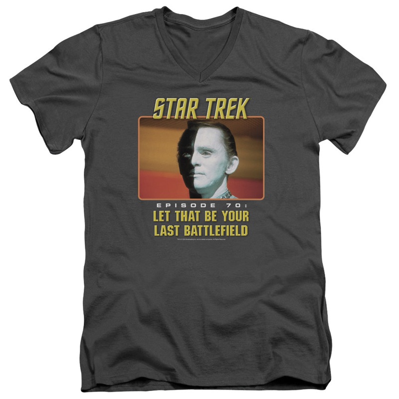 St Original - Last Battlefield - Short Sleeve Adult V-neck - Charcoal T-shirt