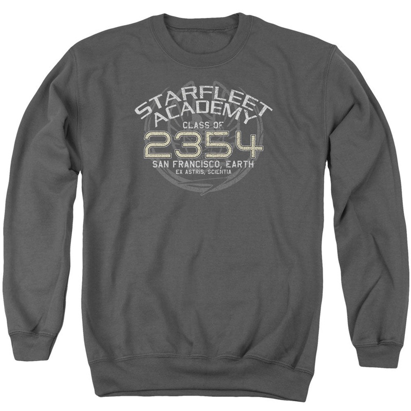 Star Trek - Sisko Graduation - Adult Crewneck Sweatshirt - Charcoal
