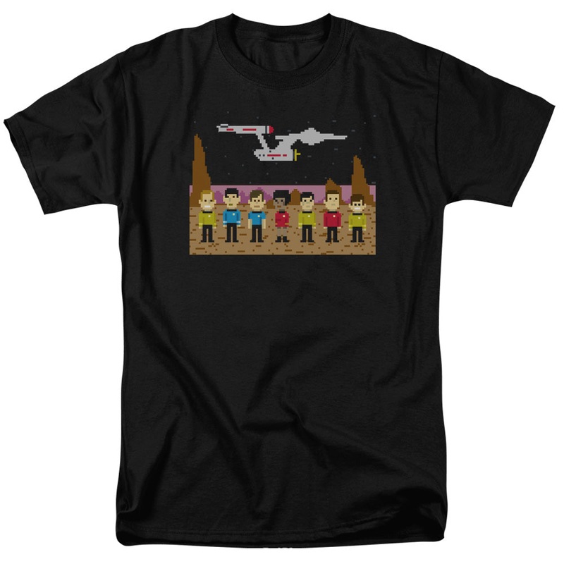 Star Trek - Tos Trexel Crew - Short Sleeve Adult 18/1 - Black T-shirt