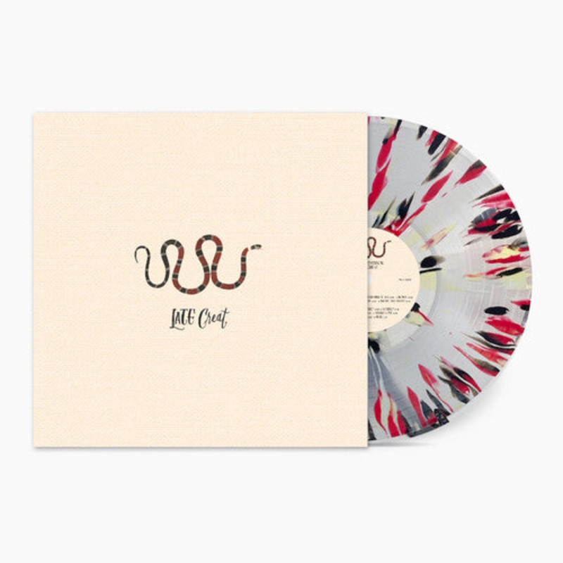 Laura Stevenson - Late Great - Clear with Red, Black & Beige Splatter