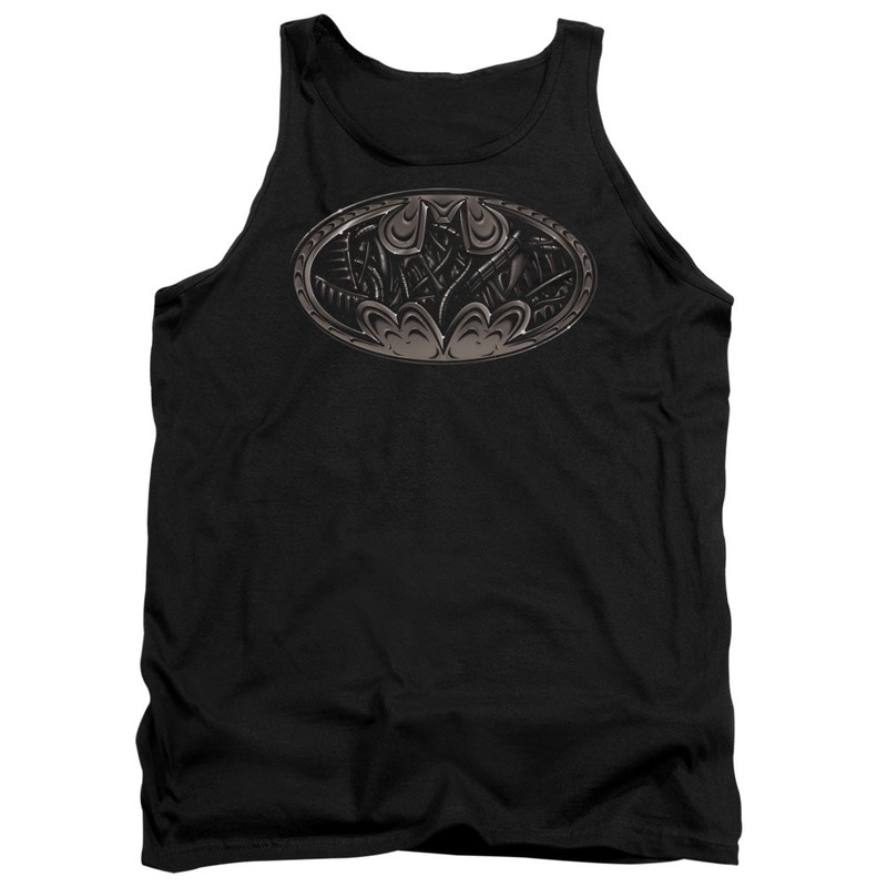Batman - Bio Mech Bat Shield - Adult Tank - Black