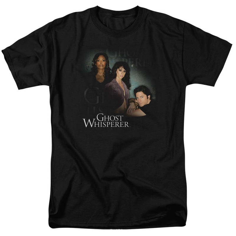 Ghost Whisperer - Diagonal Cast - Short Sleeve Adult 18/1 - Black T-shirt