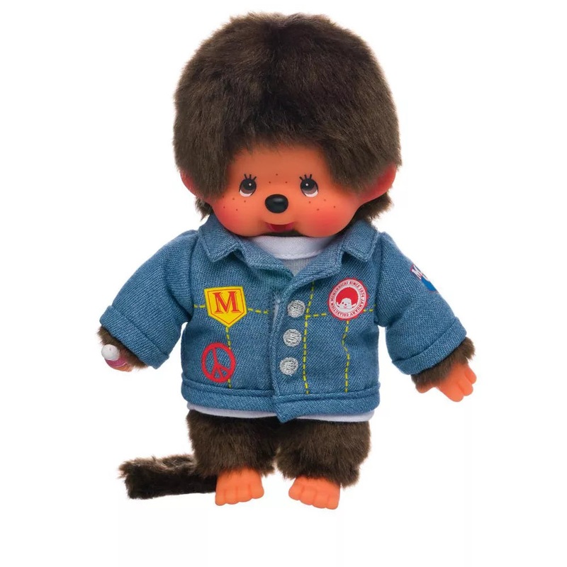 Monchhichi Boy in a DENIM Jacket Plush