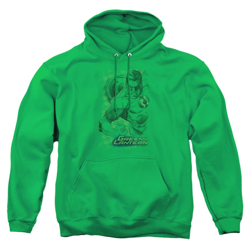 Dc - Pencil Energy - Adult Pull-over Hoodie - Kelly Green