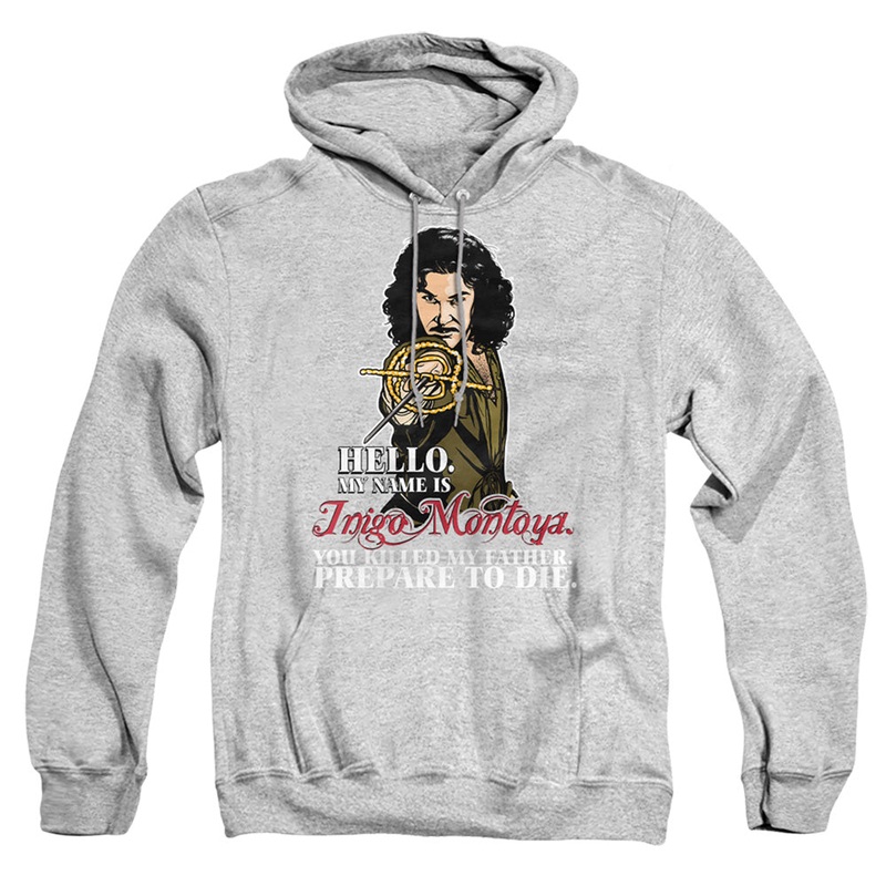 Princess Bride - Hello - Adult Pull-over Hoodie - Athletic Heather