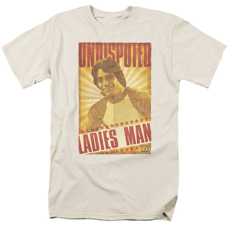 Taxi - Ladies Man - Short Sleeve Adult 18/1 - Cream T-shirt