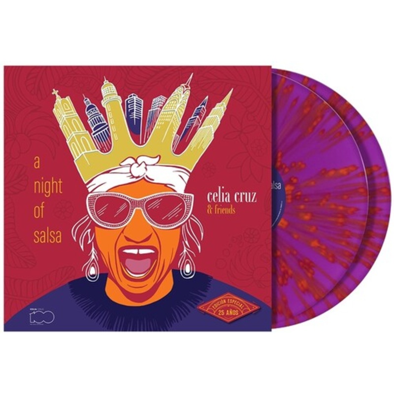 Celia Cruz & Friends - A Night Of Salsa   (25th Anniversary Edition) [Magenta Splatter LP]