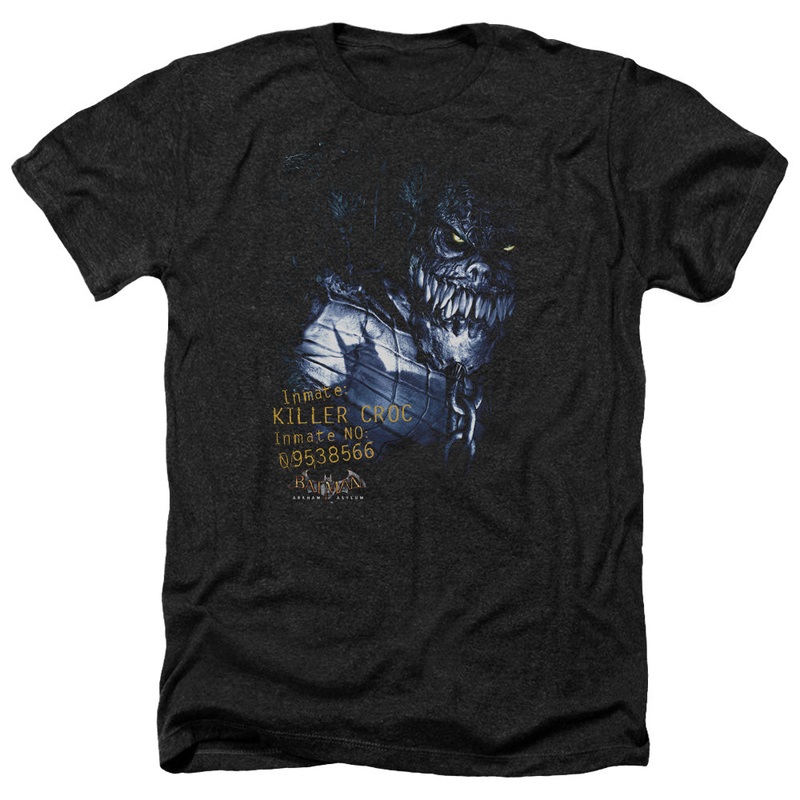 Batman Aa - Arkham Killer Croc - Adult Heather-black