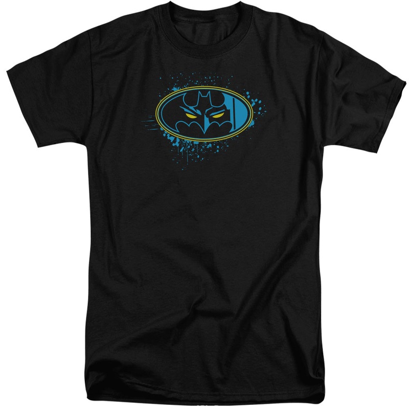 Batman - Eyes In The Darkness - Short Sleeve Adult Tall - Black T-shirt