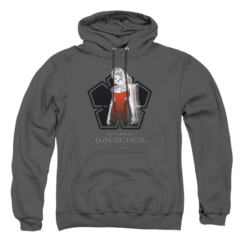 Bsg - Cylon Tech - Adult Pull-over Hoodie - Charcoal