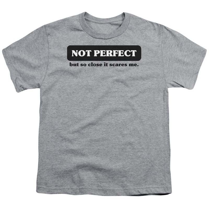 Not Perfect - Short Sleeve Youth 18 - 1 - Athletic Heather T-shirt