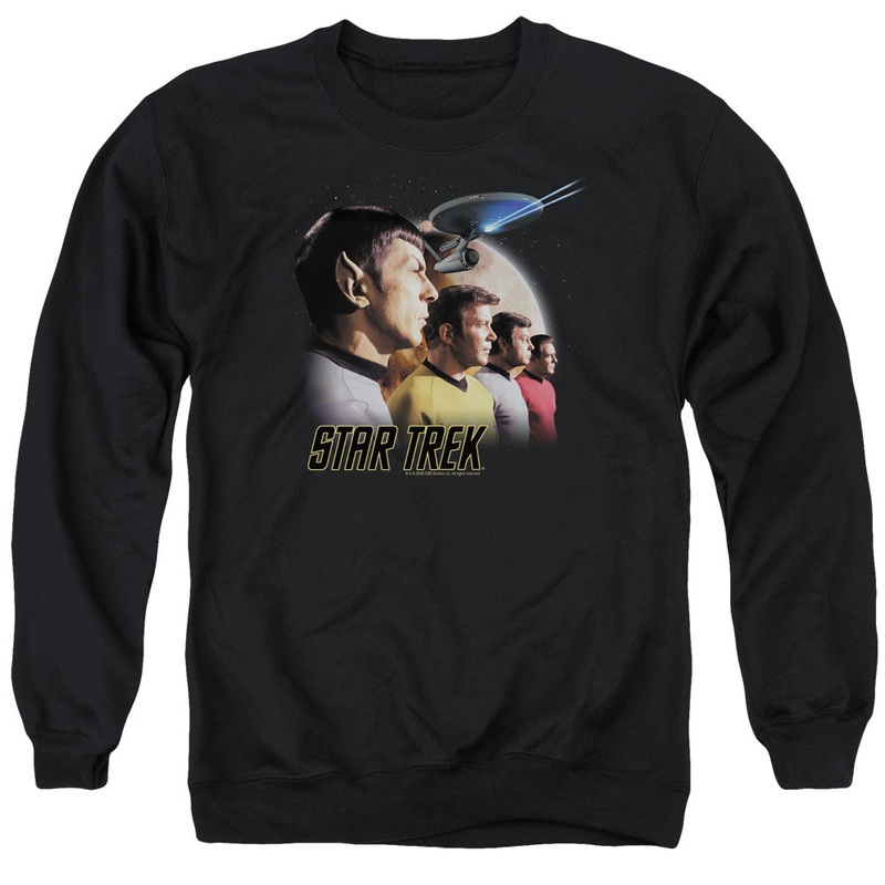 St Original - Forward To Adventure - Adult Crewneck Sweatshirt - Black