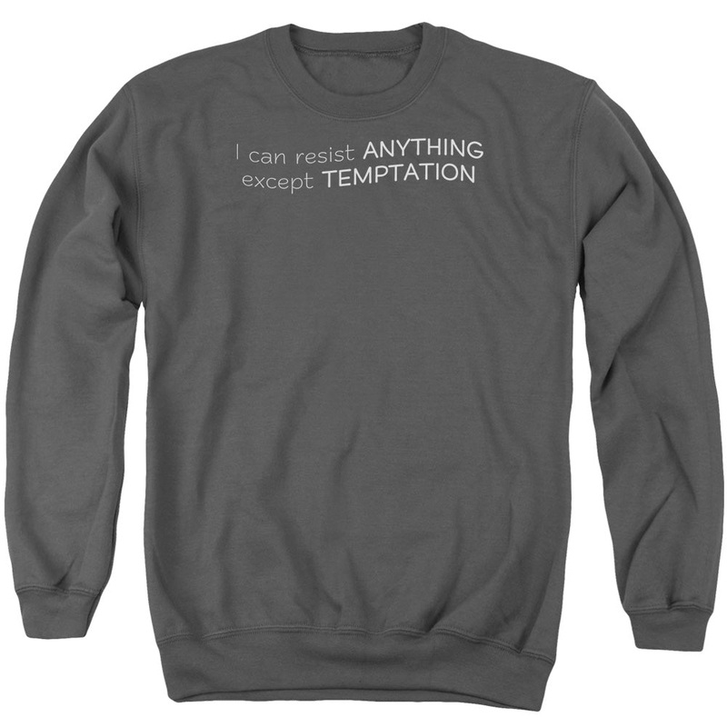 Temptation - Adult Crewneck Sweatshirt - Charcoal