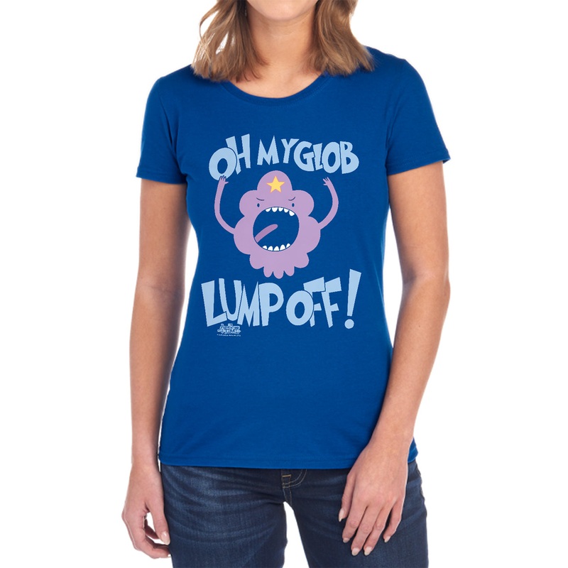 Adventure Time - Lump Off - Short Sleeve Womens Tee - Black T-shirt