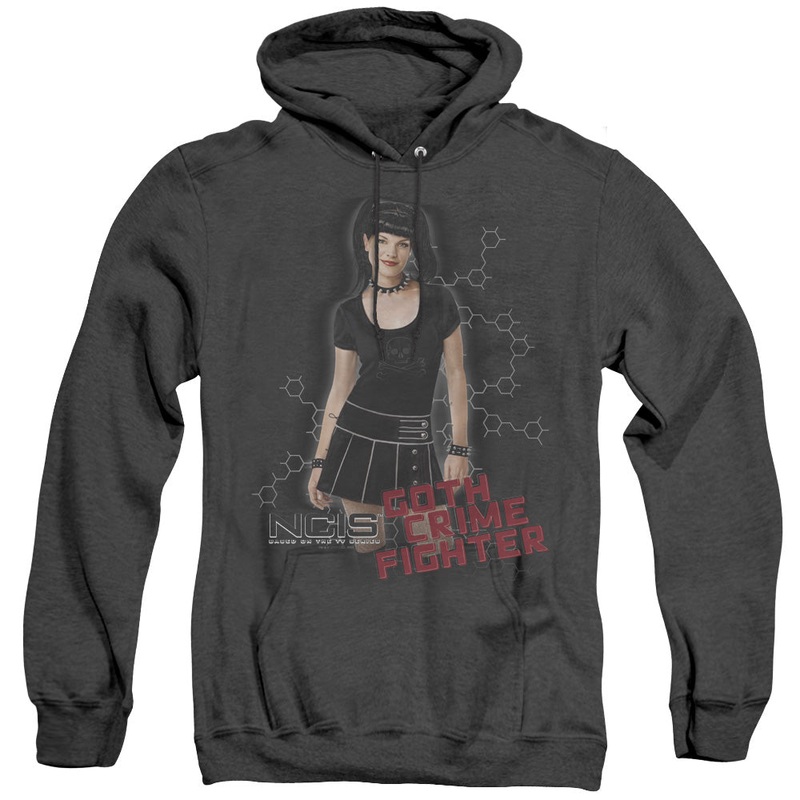 Ncis - Goth Crime Fighter - Adult Heather Hoodie - Black