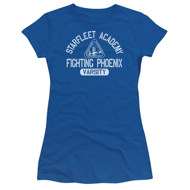 Star Trek - Varsity - Short Sleeve Junior Sheer - Royal Blue T-shirt