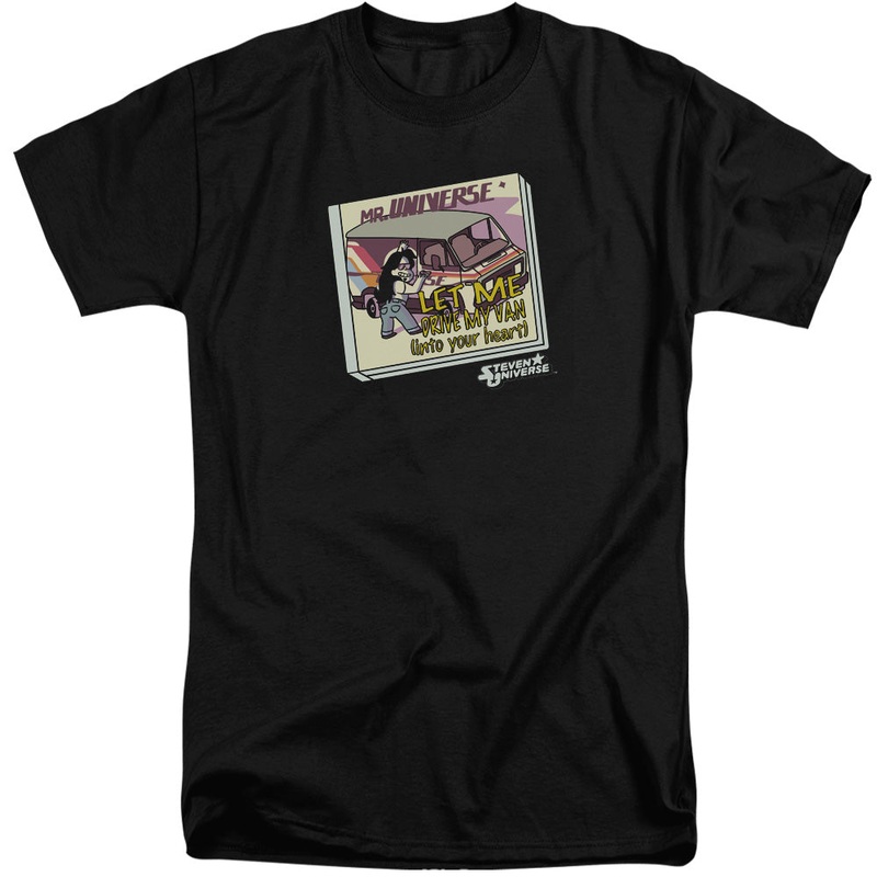 Steven Universe - Mr. Universe - Short Sleeve Adult Tall 18/1 - Black T-shirt