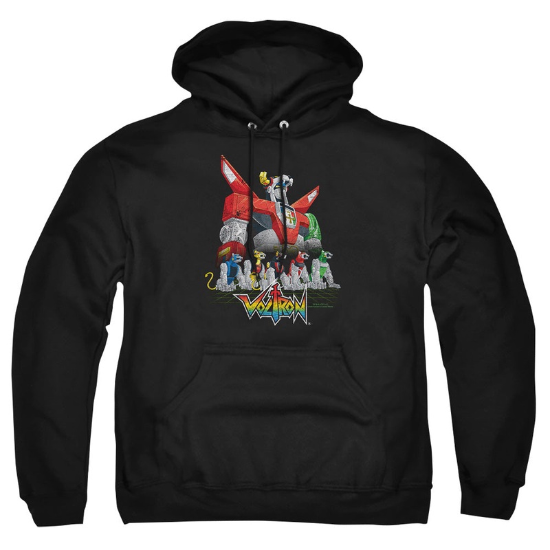 Voltron - Lions - Adult Pull-over Hoodie - Black