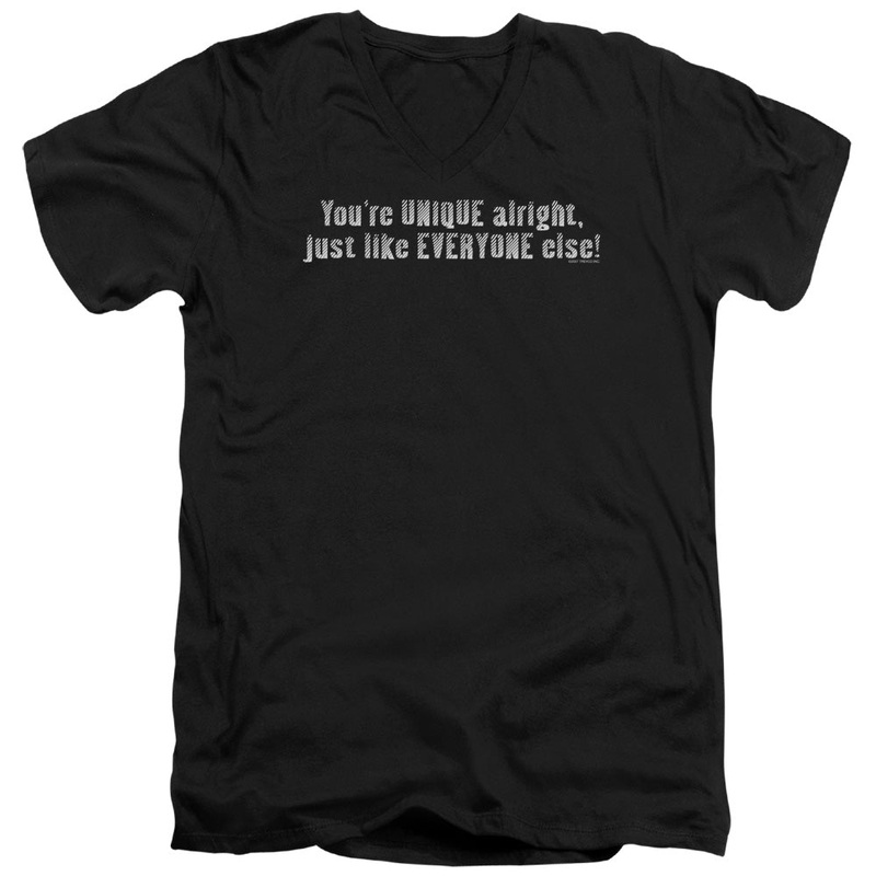 Youre Unique - Short Sleeve Adult V-neck - Black T-shirt