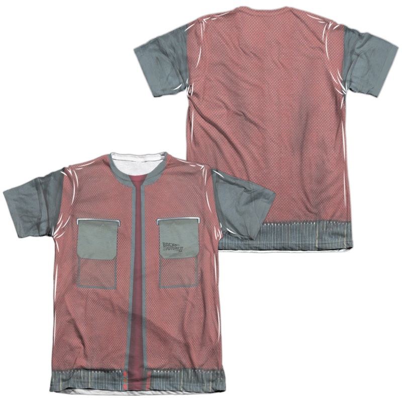 Back To The Future - Future Jacket - Adult 65/35 Poly/cotton Short Sleeve Tee - White - Sm - White T-shirt