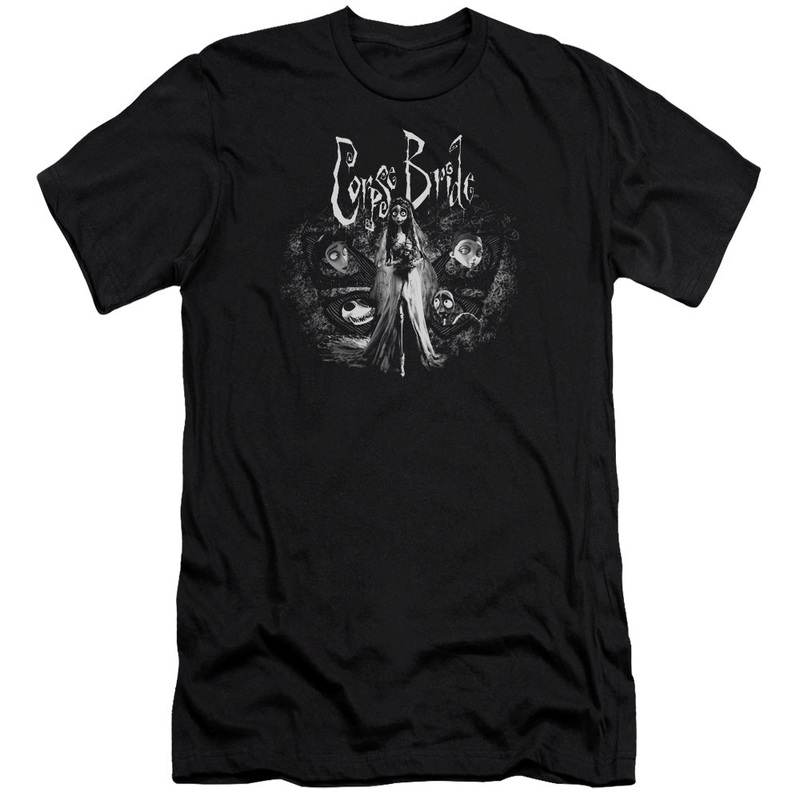 Corpse Bride - Bride To Be-premuim Canvas Adult Slim Fit 30/1 - Black