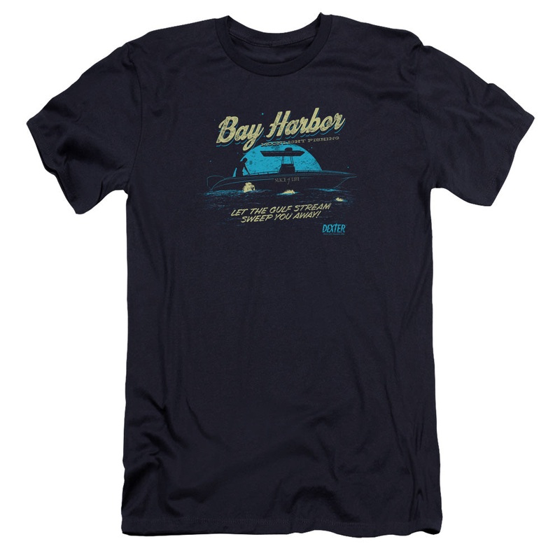 Dexter - Moonlight Fishing-premuim Canvas Adult Slim Fit 30/1 - Navy