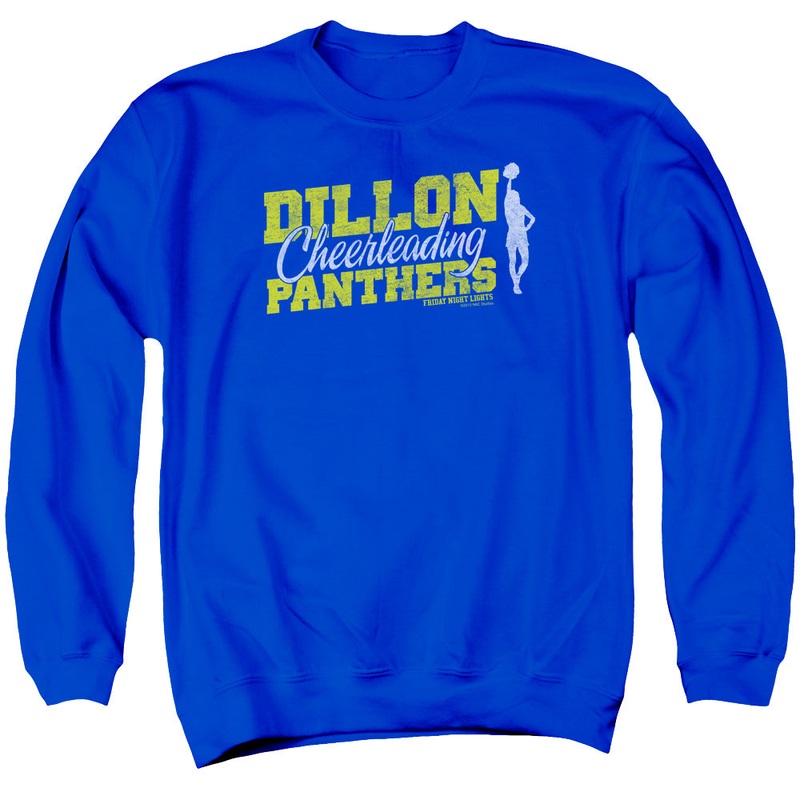 Friday Night Lights - Cheer Squad - Adult Crewneck Sweatshirt - Royal Blue