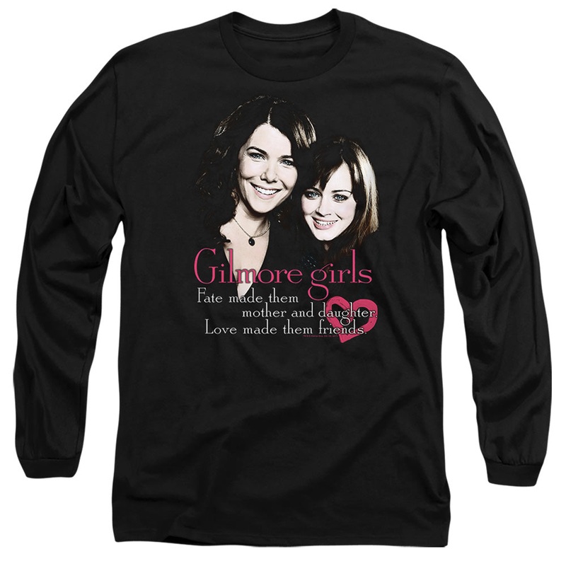 Gilmore Girls - Title - Long Sleeve Adult 18/1 - Black T-shirt