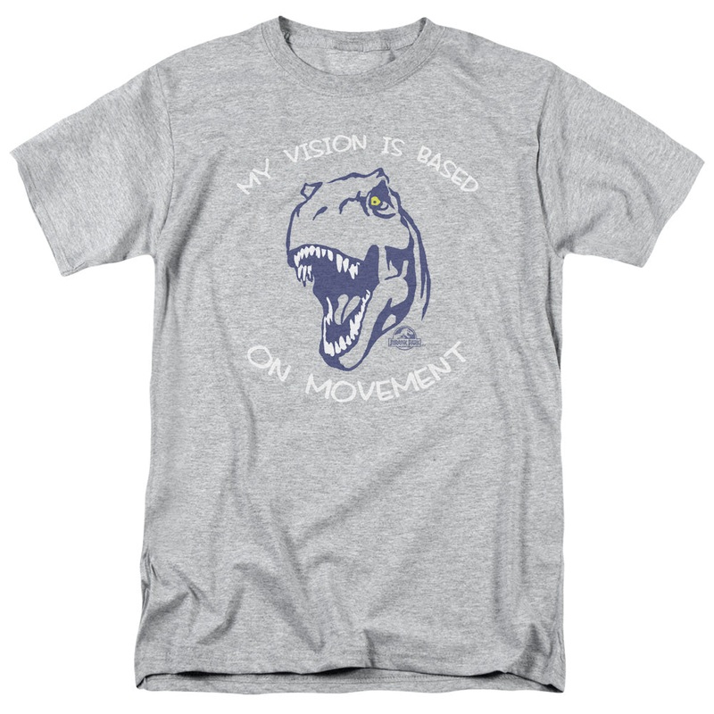 Jurassic Park - My Vision - Short Sleeve Adult 18/1 - Athletic Heather T-shirt