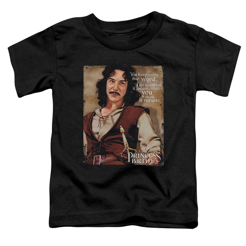 Princess Bride - Word - Short Sleeve Toddler Tee - Black T-shirt