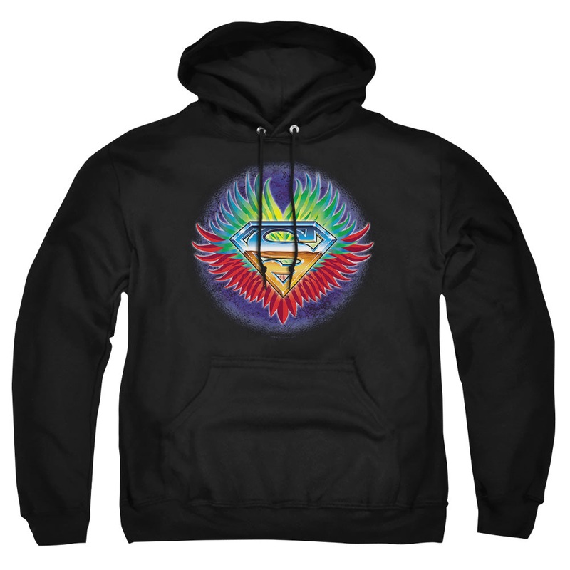 Superman - Don't Stop Believing - Adult Pull-over Hoodie - Black