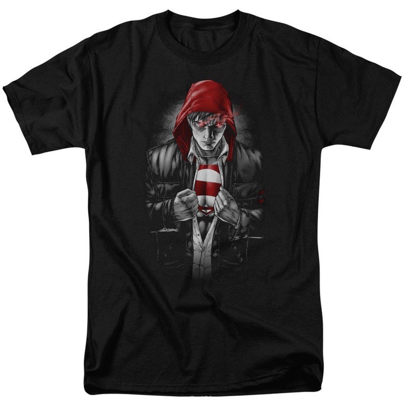 Superman - Earth One - Short Sleeve Adult 18/1 - Black T-shirt
