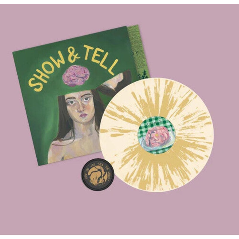 Bored at My Grandmas House - Show & Tell - Cream Colored Vinyl With Mustard Yellow Splatter