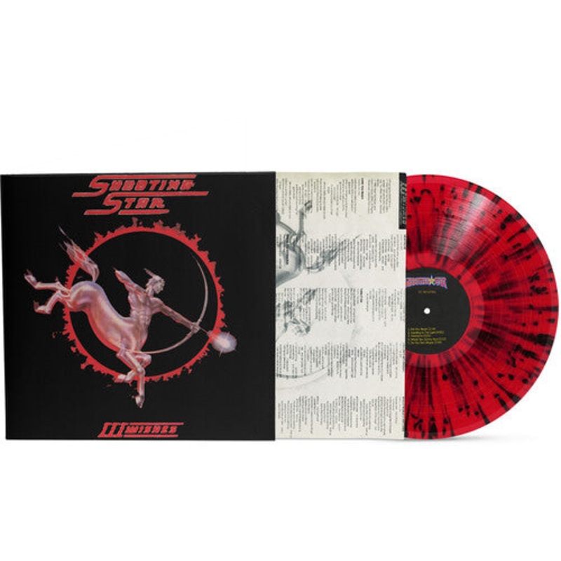 Shooting Star - III Wishes - Red & Black Splatter