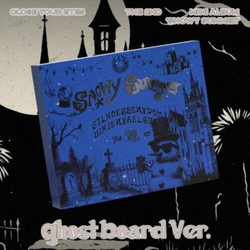 Close Your Eyes - Snowy Summer - Ghost Board Version - incl. 200pg Ghost Prank Diaries Book, 40pg Bonus Chapter Book, Retro Sticker, 2 Photocards + Ghost House Box
