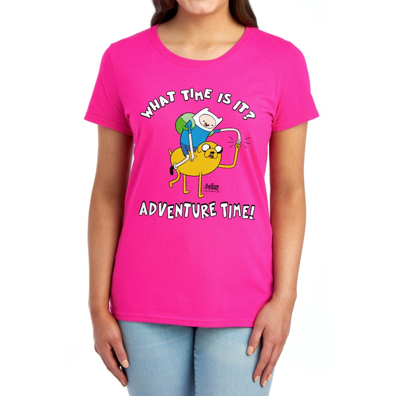 Adventure Time - Ride Bump - Short Sleeve Womens Tee - Red T-shirt