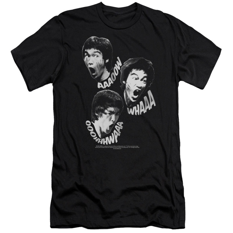 Bruce Lee - Sounds Of The Dragon-premuim Canvas Adult Slim Fit 30/1 - Black