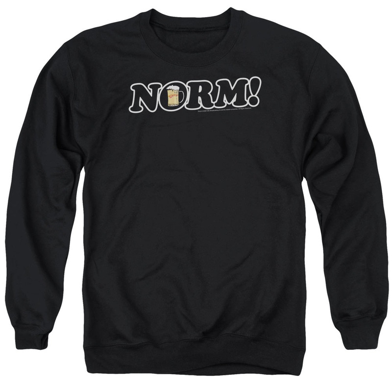 Cheers - Norm! - Adult Crewneck Sweatshirt - Black