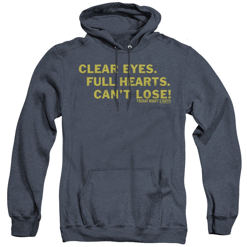 Friday Night Lights - Clear Eyes - Adult Heather Hoodie - Navy