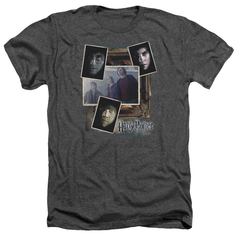 Harry Potter - Trio Collage - Adult Heather - Charcoal