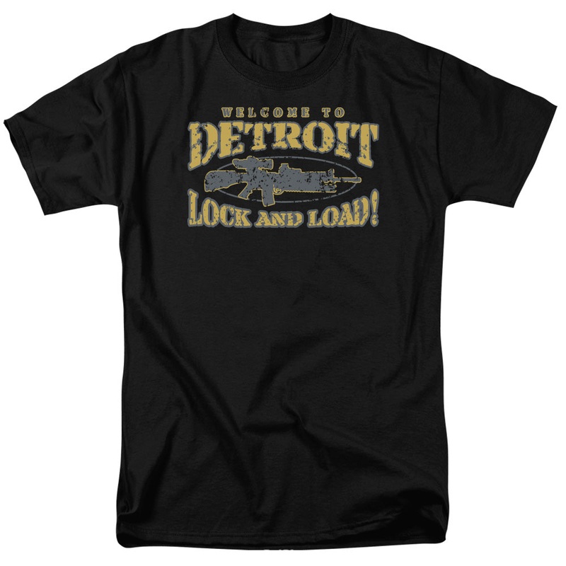 Lock And Load - Short Sleeve Adult 18 - 1 - Black T-shirt