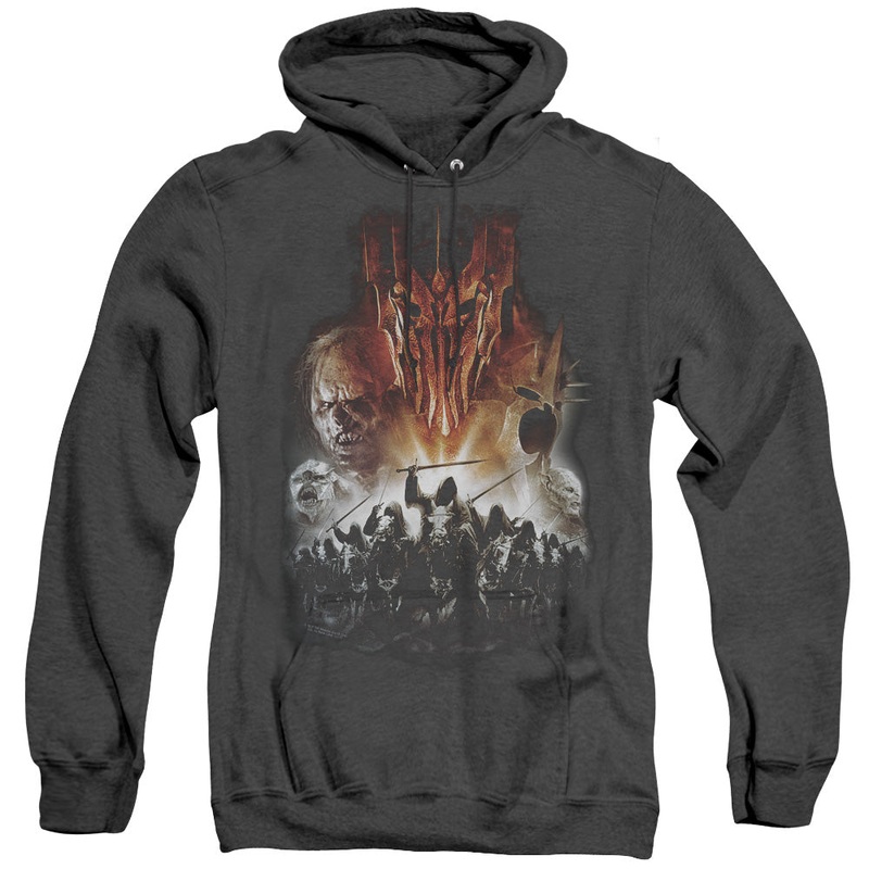 Lor - Evil Rising - Adult Heather Hoodie - Black