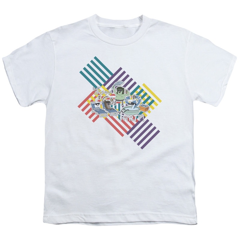 Regular Show - We Gonna Party - Short Sleeve Youth 18/1 - White T-shirt
