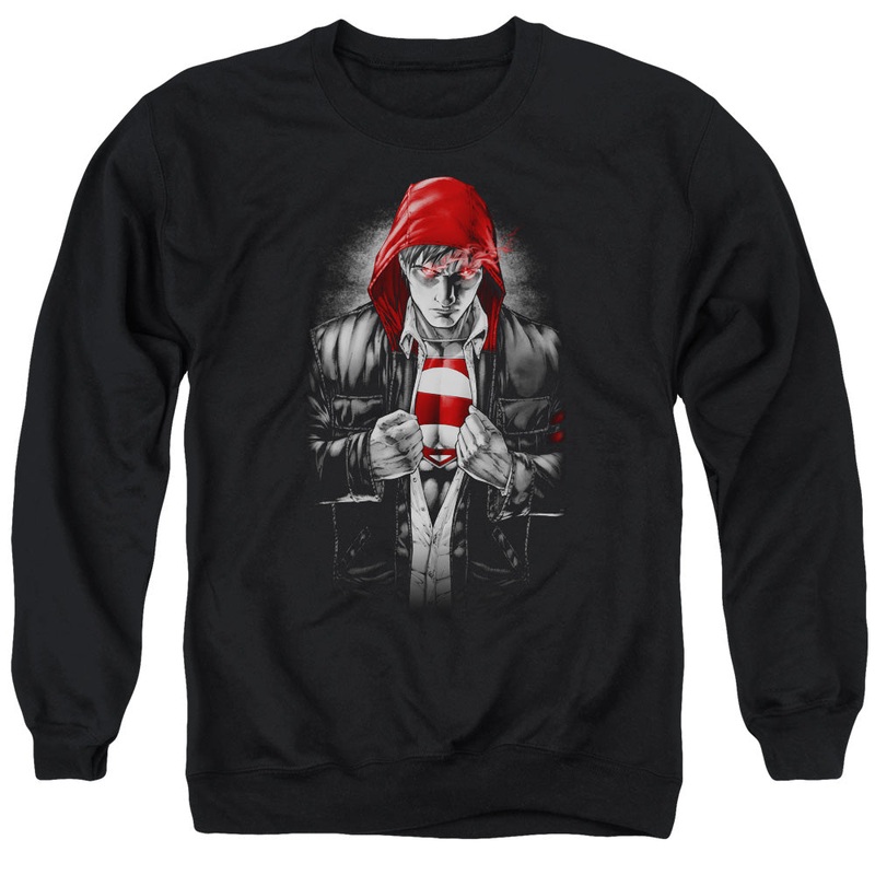 Superman - Earth One - Adult Crewneck Sweatshirt - Black
